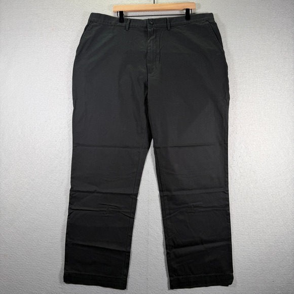 Polo Ralph Lauren Mens Black Prospect Pant Classic Fit Plain‎ Front Cotton 42x32